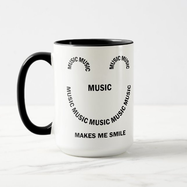Taza Mug de sonrisa musical (Izquierda)