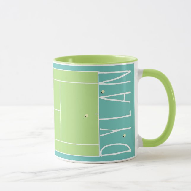Taza Mug de tenis personalizado (Derecha)