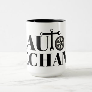 Taza Mug de texto gráfico mecánico automático