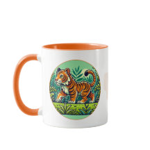 "Mug de tigre de Sumatra - Diseño de jungla