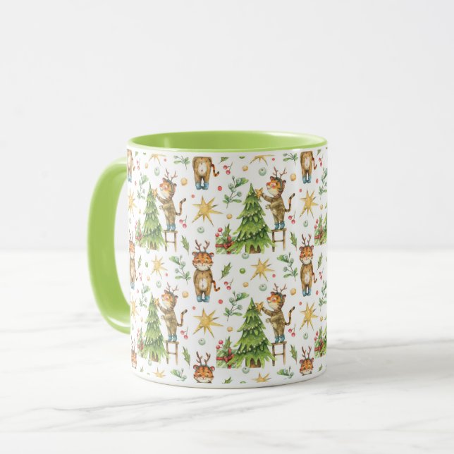 Taza Mug de tigres agudos (Anverso izquierdo)