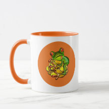 Mug. de toad para el consumo de dinero