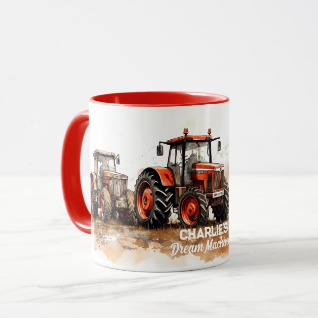 Taza Mug de Tractor personalizado (Anverso izquierdo)
