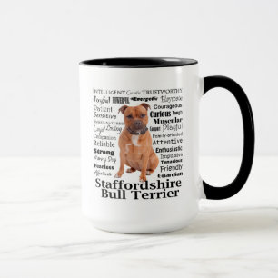 Taza Mug de trazos de Staffie
