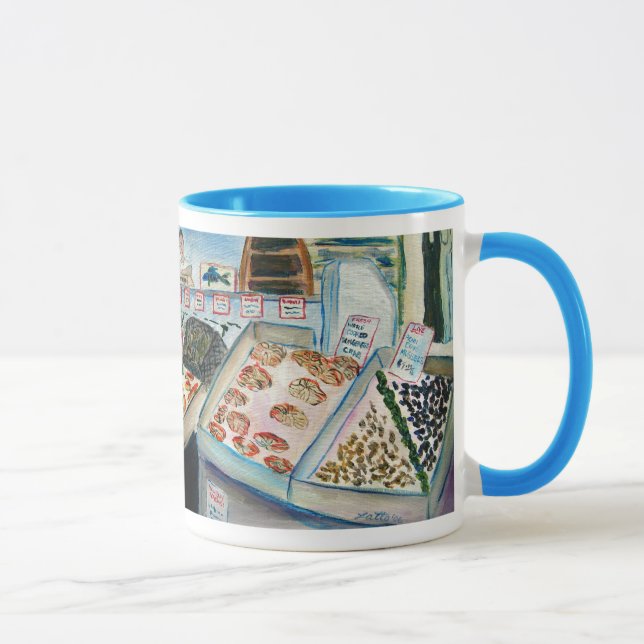 Taza Mug de venta de pescado (Pike Place Seattle) (Derecha)