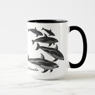 Taza Mug de viajes para delfines personifica música de