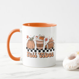 Taza Mug. de vibraciones de otoño, temporada de calabaz