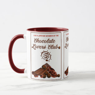 Taza Mug del club de amantes del chocolate