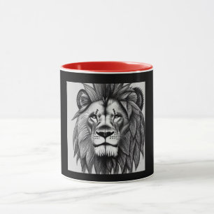Taza Mug del corazón del león