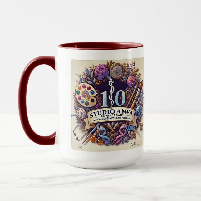 Taza Mug del décimo aniversario de StudioAMWA (Izquierda)