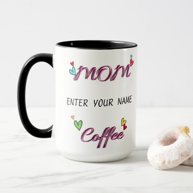 Taza Mug del Día de la Madre Personalizada - Regalo Per (Con donut)