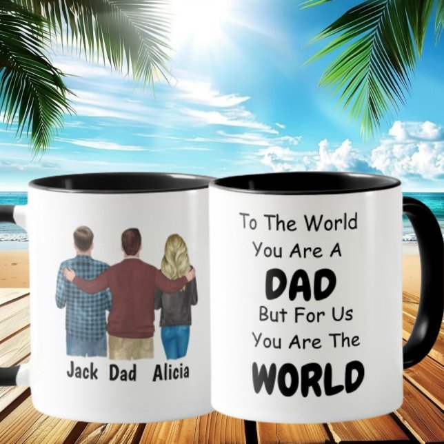 Taza Mug del Día del Padre de la Hija y el Hijo (Subido por el creador)
