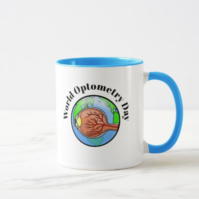 Taza Mug del Día Mundial de la Optometría (Derecha)