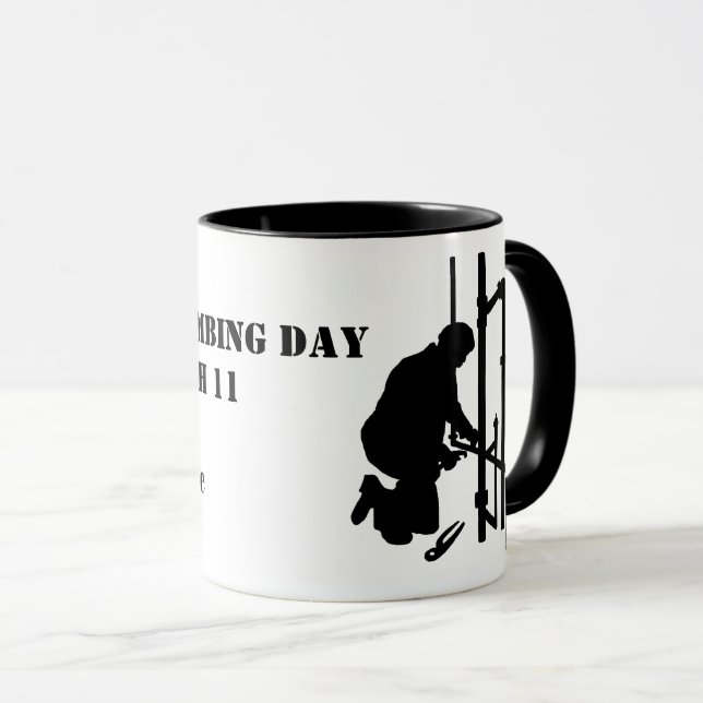 Taza Mug del Día Mundial de la Plomería (Anverso derecho)