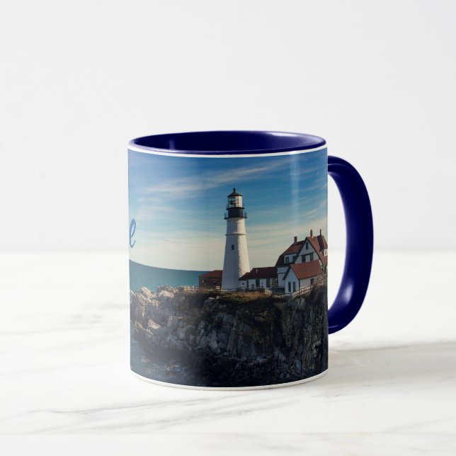 Taza Mug. del faro Maine (Anverso derecho)