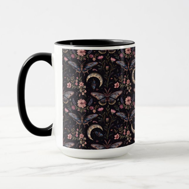 Taza Mug del jardín nocturno místico (Izquierda)