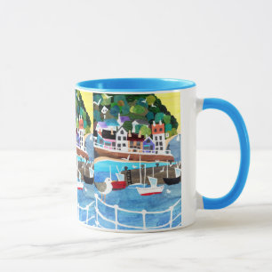 Taza Mug. del jengibre del puerto pesquero