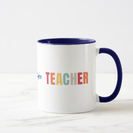 Taza Mug del profesor con nombre editable