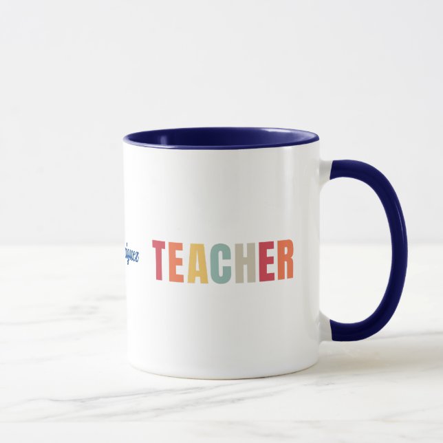 Taza Mug del profesor con nombre editable (Derecha)