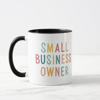 Taza Mug. del propietario de una pequeña empresa
