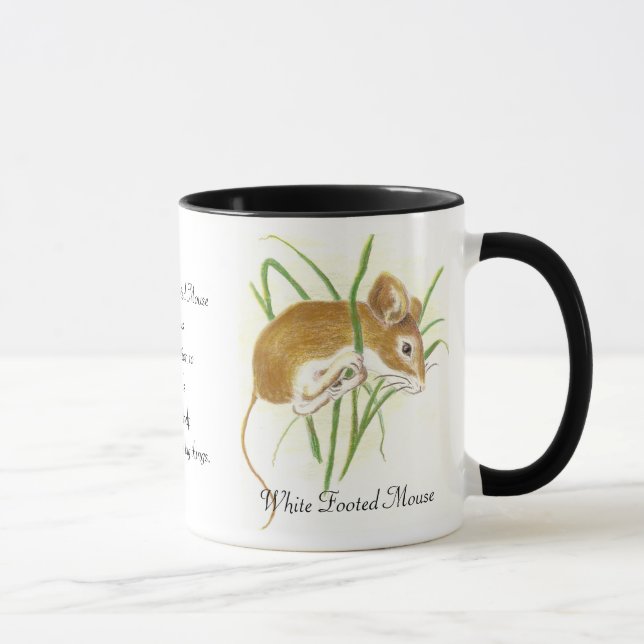 Taza Mug. del tótem animal del ratón (Derecha)