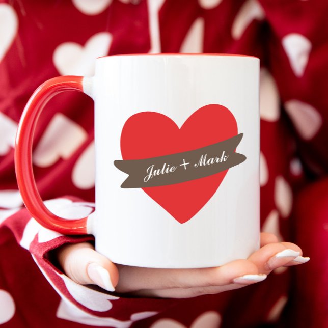 Taza Mug Día de San Valentín cardíaco personalizado (Subido por el creador)