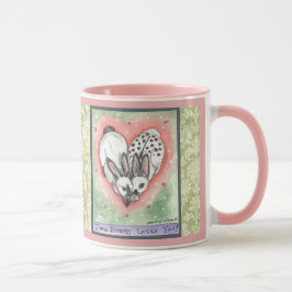 Taza Mug Diseñador de Desplazamiento Verde Rosa de Cone