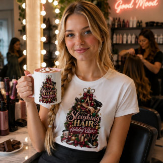 Taza Mug divertido con vibraciones navideñas y pelo imp