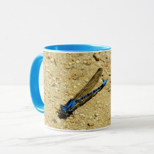 Taza Mug - Dragonfly azul (Anverso izquierdo)