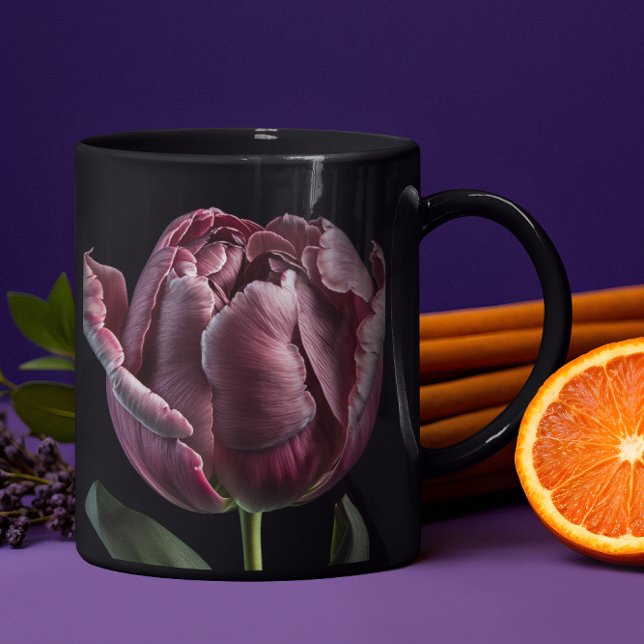 Taza Mug "Elegant Purple Tulip" de 15 ó 18 oz (Subido por el creador)