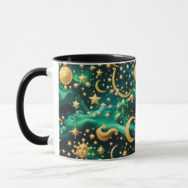 Taza Mug - Emerald Celestial Moon