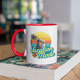 Taza Mug en modo de vacaciones, vacaciones tropicales