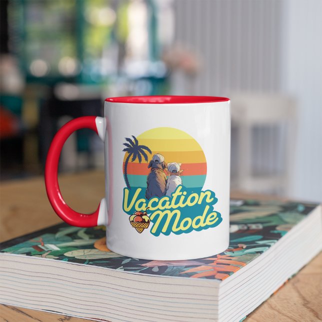 Taza Mug en modo de vacaciones, vacaciones tropicales (Vacation Mode Tropical Holiday )