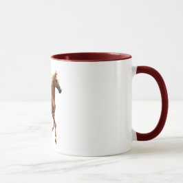 Taza Mug equina geométrica