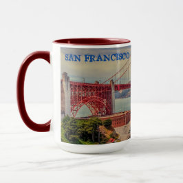 Taza Mug Escenario del puente Golden Gate de San Franci