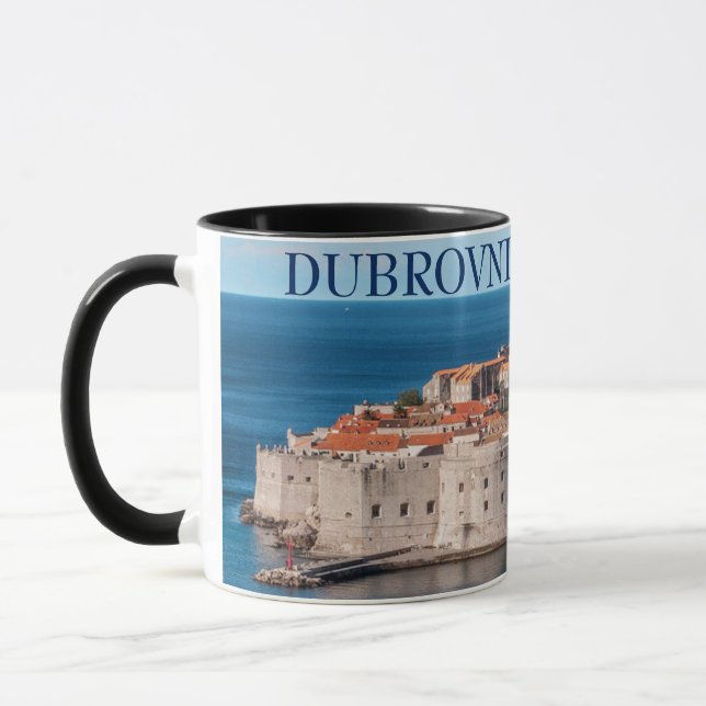 Taza Mug escénica de Dubrovnik Croacia (Izquierda)