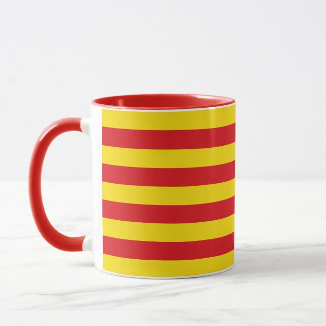 Taza Mug especial con bandera de Cataluña (Izquierda)
