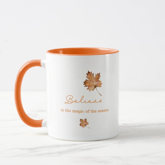 Taza Mug Fall deja magia con mensajes de texto personal (Izquierda)
