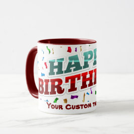 Taza Mug Feliz Cumpleaños Personalizada