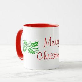 Taza Mug - Feliz Navidad con Holly