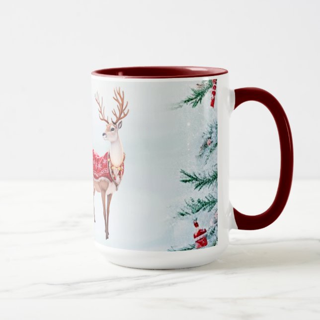 Taza Mug feriado de renos (Derecha)