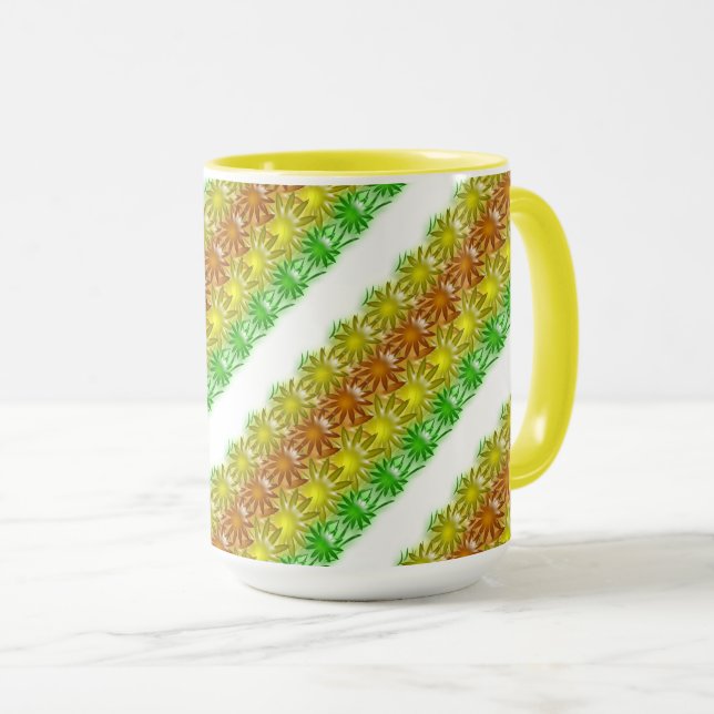 Taza Mug - Filas de Gelatin Daisies (Anverso derecho)
