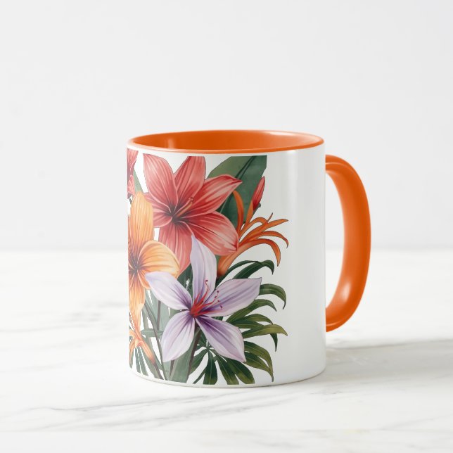 Taza Mug Fleurs exotiques (Anverso derecho)