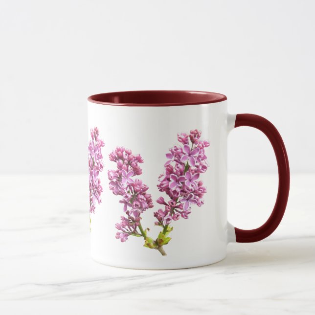 Taza Mug - Flores de Lilac (Derecha)