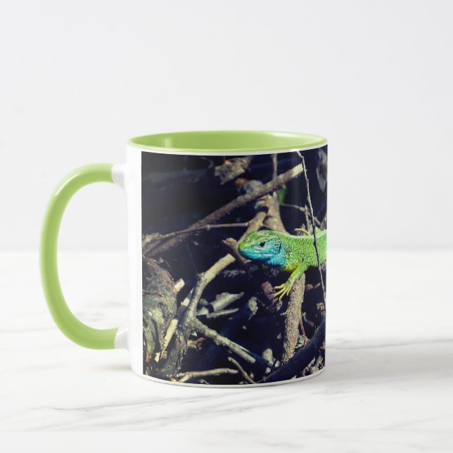 Taza Mug fotográfico de Green Lizard (Izquierda)