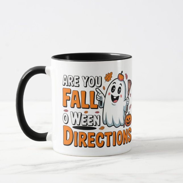 Taza Mug Funny Fall-o-Ween Vibes (Izquierda)