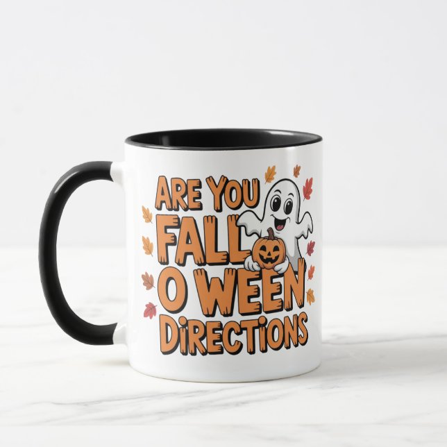 Taza Mug Funny Fall-o-Ween Vibes (Izquierda)