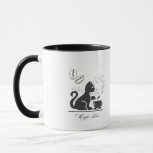 Taza Mug Gato mágico - Gato negro místico