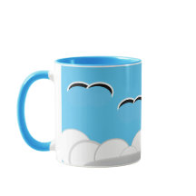 Mug - Gaviotas sobre nubes