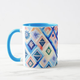 Taza Mug Geométrico Floral